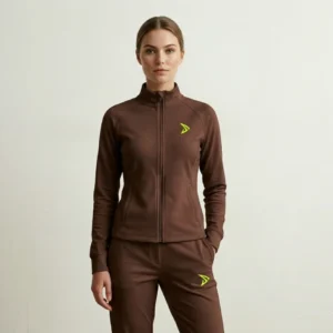 Ladies Tracksuit Brown